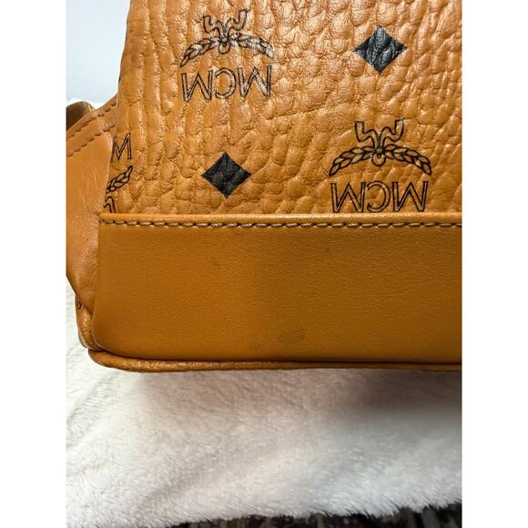 MCM Large Stark Studded Backpack Visetos Canvas | Cognac | Large | Authentic COA main image 15